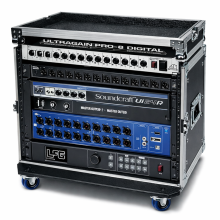 CASE RACK 8U 40CM REGUA FRENTE FUNDO COM RODIZIO PRIME NAVAL