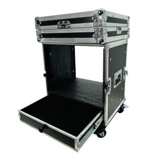 CASE RACK 8U 40CM REGUA FRENTE FUNDO GAVETA 7,5 PRIME NAVAL