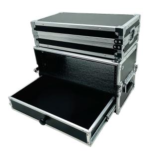 CASE RACK 3U 35 CM REGUA FRENTE GAVETA 7,5 CLASSIC MDF